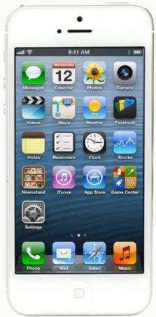 Смартфон Apple iPhone 5 32Gb White & Silver - Тюмень