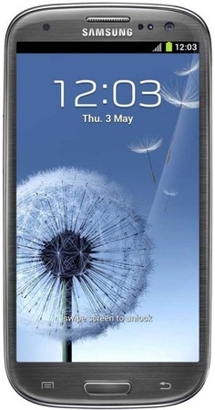 Смартфон Samsung Galaxy S3 GT-I9300 16Gb Titanium grey - Тюмень